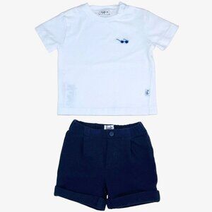 Il Gufo – T-Shirt & Shorts Set (Size 9 months)